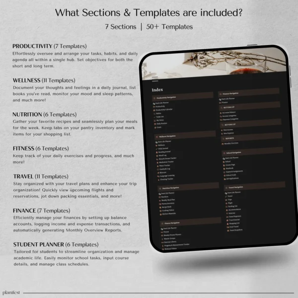 Notion Template - ALL IN ONE - Image 3