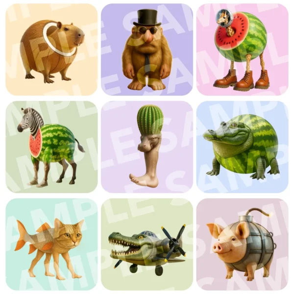60+ Brainrot Digital Stickers - Image 4