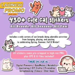 430+ Cat Digital Stickers